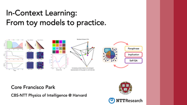 In-Context Learning: From toy models to practice